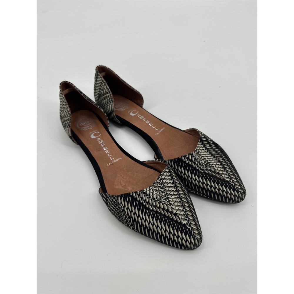 Jeffrey Campbell Women's in Love Printed D'Orsay Flats Size 9